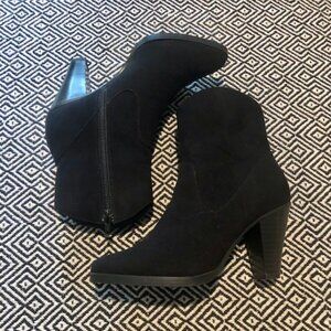 New Look Black Suede Booties